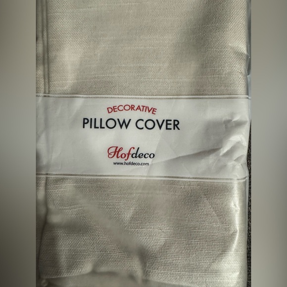 Elegant Cream Throw Pillow cover with Tassels - Picture 6 of 7